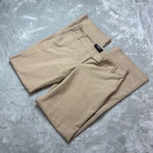 Body by Victoria The Eva Fit Tan Beige Wide Leg Dress Pants Women 10 Tall